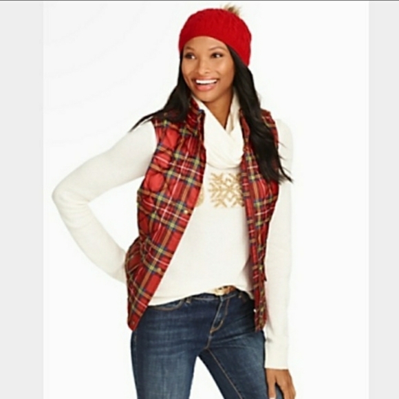Talbots Jackets & Blazers - Talbots Down Puffer Vest Holiday Sz. XS EUC